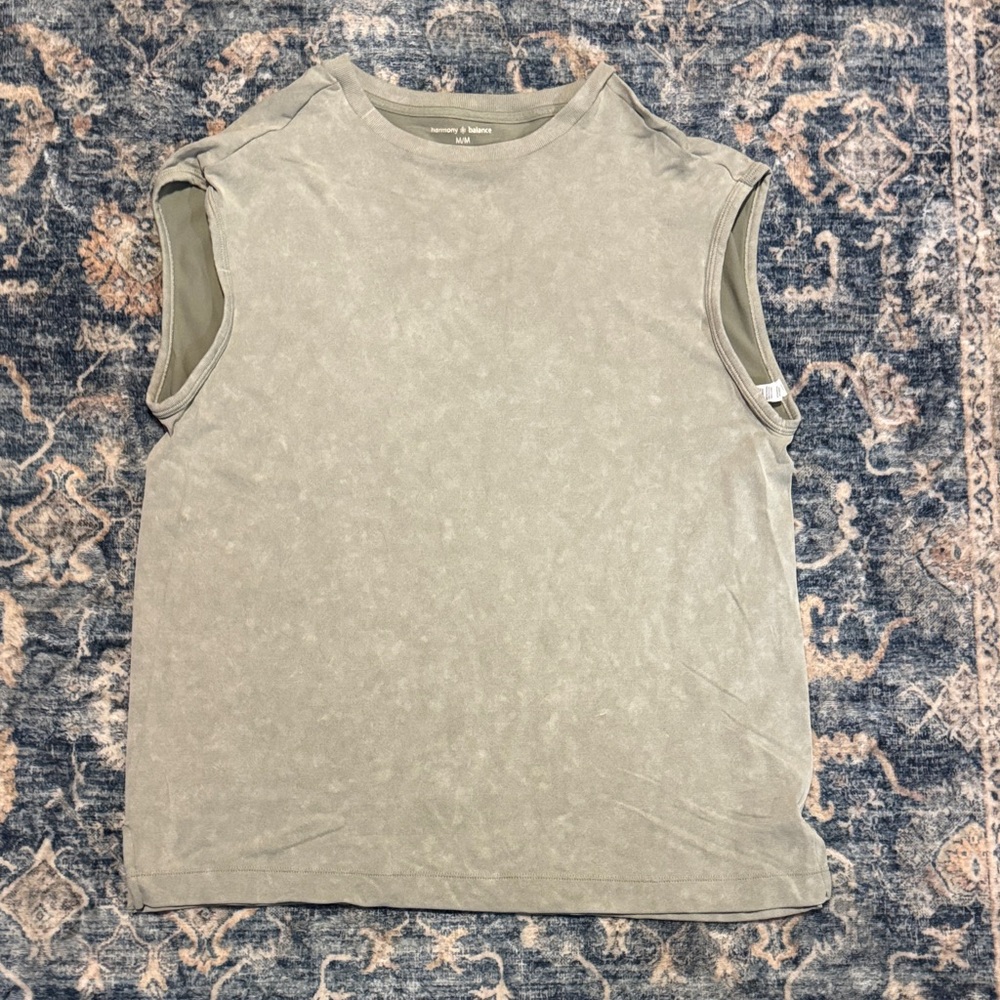 Madewell Olive Sleeveless Muscle Tank